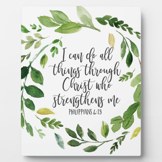 Philippians Bible Scripture verse Inspiration Fotoplatte (Vorderseite)