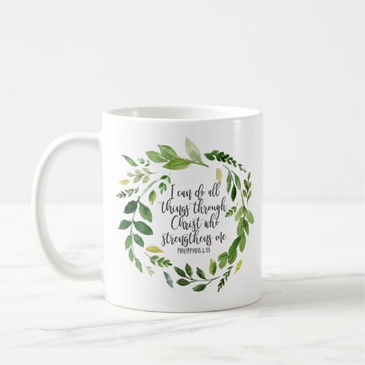 Philippians Bible Scripture verse Inspiration Kaffeetasse (Links)