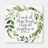 Philippians Bible Scripture verse Inspiration Magnet (Vorne)