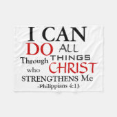 PHILIPPIER 4:13 FLEECEDECKE (Vorderseite (Horizontal))