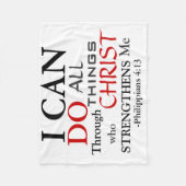 PHILIPPIER 4:13 FLEECEDECKE (Vorderseite)