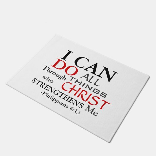 PHILIPPIER 4:13 FUßMATTE (Schrägansicht)