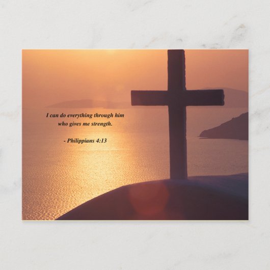 PHILIPPIER 4:13 POSTKARTE (Vorderseite)