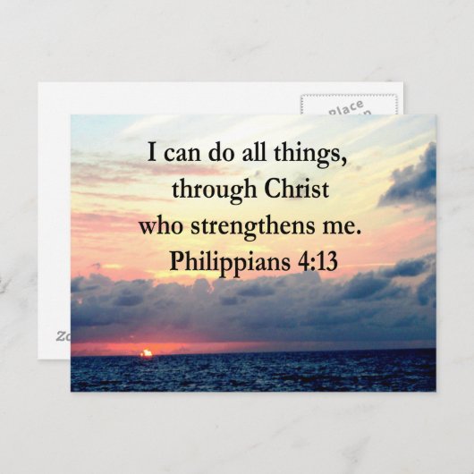 PHILIPPIER 4:13 POSTKARTE (Vorne/Hinten)