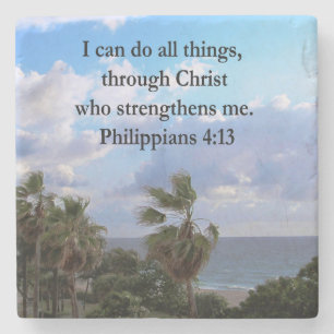 PHILIPPIER 4:13 PRAYER STEINUNTERSETZER