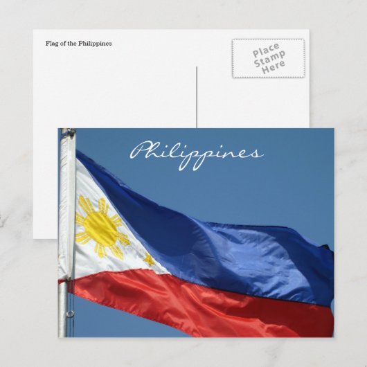 Philippine bicolor postkarte (Vorne/Hinten)