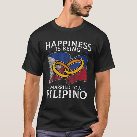 Philippine Ehe Philippinischer Kulturerbe Hochzeit T-Shirt (Vorderseite)