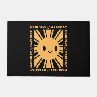 Philippine Filipino Sun Smile Mabuhay Tagalog Fußmatte