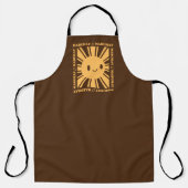 Philippine Filipino Sun Smile Mabuhay Tagalog Schürze (Vorderseite)