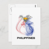 PHILIPPINE FLAG Rauch Postkarte (Vorne/Hinten)