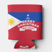 Philippine Flag Weihnachten: Frohe Weihnachten & B Dosenkühler (Rückseite)