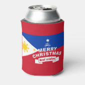 Philippine Flag Weihnachten: Frohe Weihnachten & B Dosenkühler (Kanne Rückseite)