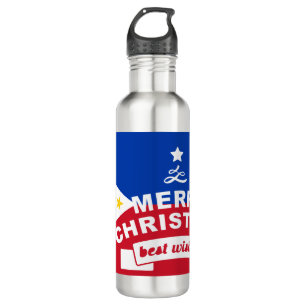 Philippine Flag Weihnachten: Frohe Weihnachten & B Edelstahlflasche
