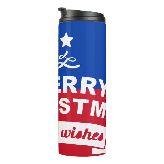 Philippine Flag Weihnachten: Frohe Weihnachten & B Thermosbecher (Nach rechts gedreht)