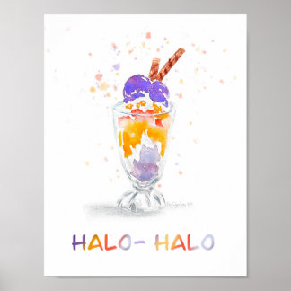 Philippine Halo Halo Aquo Print Poster