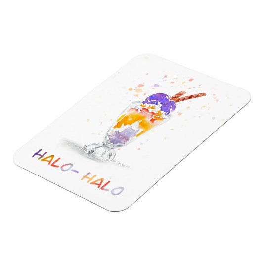 Philippine Halo Halo Wasserfarbmagnet Magnet (Linke Seite)
