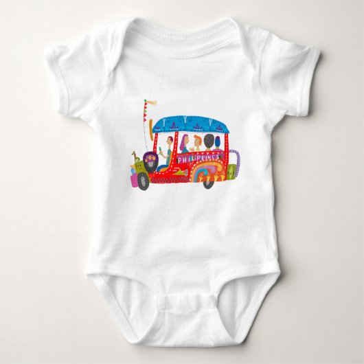 Philippine Jeepney Baby Strampler (Vorderseite)