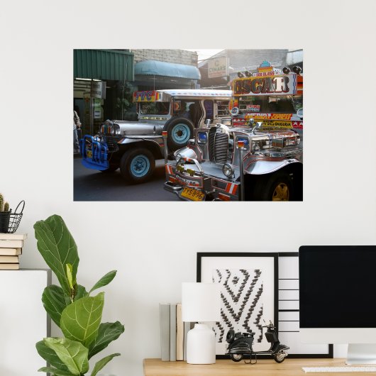 PHILIPPINE JEEPNEY. POSTER (Heimbüro)