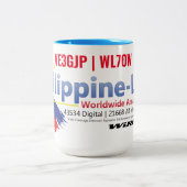 Philippine-Link Souvenir-Tasse Zweifarbige Tasse (Mittel)