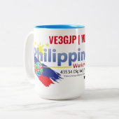 Philippine-Link Souvenir-Tasse Zweifarbige Tasse (Vorderseite Links)