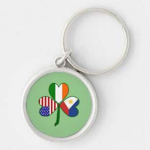 Philippine Shamrock Flag Schlüsselanhänger