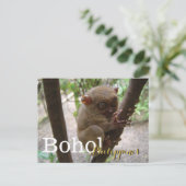 Philippine Tarsier aus Bohol Postkarte (Stehend Vorderseite)