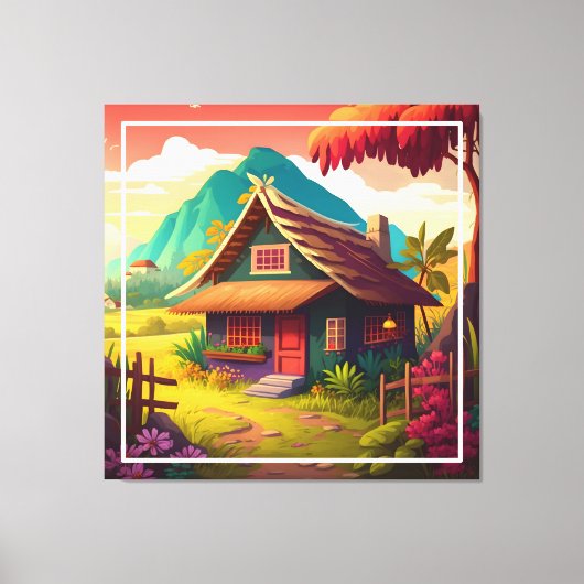 Philippine Traditional House-36543 Leinwanddruck (Vorderseite)