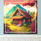 Philippine Traditional House-36543 Leinwanddruck (Insitu (Holzboden))