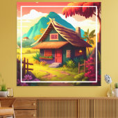 Philippine Traditional House-36543 Leinwanddruck (Insitu (Wohnzimmer))