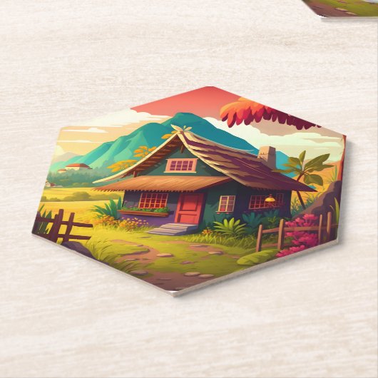 Philippine Traditional House-36543 Untersetzer (angewinkelt)