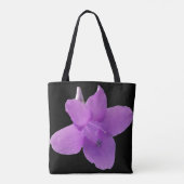 Philippine Violet auf schwarzen Totbeutel Tasche (Rückseite)