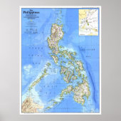 " Philippinen: 1986 Detaillierte MAP ... Poster (Vorne)