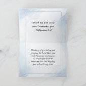 Philippinen 1:2-3 Gnade und Frieden für dich, Bibe Karte (Innenseite)