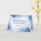 Philippinen 1:2-3 Gnade und Frieden für dich, Bibe Karte (Gelbe Blume)