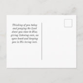 Philippinen 1:2-3 Gnade und Frieden für dich, Bibe Postkarte (Rückseite)