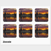 Philippinen 1:2-3 Gnade und Frieden für dich, Bibe Quadratischer Aufkleber (Blatt)