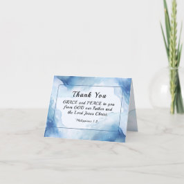Philippinen 1:2-3 Gnade und Frieden für euch Bibel Dankeskarte