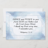 Philippinen 1:2-3 Gnade und Frieden für Sie Flachk (Vorderseite)