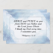 Philippinen 1:2-3 Gnade und Frieden für Sie Flachk (Vorne/Hinten)