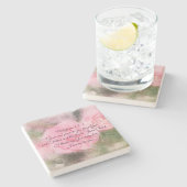 Philippinen 1:2 Gnade und Frieden für dich, Schrif Steinuntersetzer (Seitenansicht)