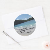 Philippinen 1:3 Ich danke meinem Gott auf jedem Runder Aufkleber (Umschlag)