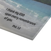 Philippinen 1:3 Ich danke meinem Gott auf jedem Schneidebrett (Ecke)