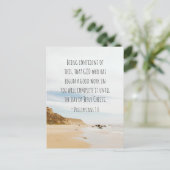 Philippinen 1:6 GOD, der eine gute Arbeit begonnen Postkarte (Stehend Vorderseite)