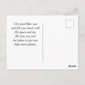 Philippinen 1:6 GOD, der eine gute Arbeit begonnen Postkarte (Rückseite)