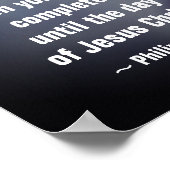 Philippinen 1:6 Ich bin zuversichtlich, dass diese Poster (Ecke)