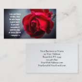 Philippinen 1:6 Ich bin zuversichtlich, dass diese Visitenkarte (Vorne/Hinten)