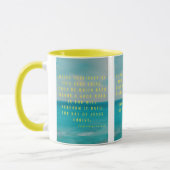 Philippinen 1:6 KJV Bibelschrift Pic Two-Tone Tasse (Links)