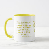 Philippinen 1:6 KJV Bibelschrift Zwei-Tone Tasse (Links)