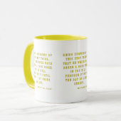 Philippinen 1:6 KJV Bibelschrift Zwei-Tone Tasse (Vorderseite Links)