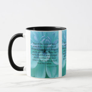 Philippinen 2:10-11 Bibelschrift Bild Zwei-Ton Tasse